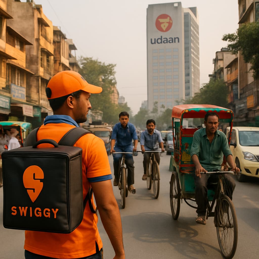 Udaan to Acquire Swiggy's LYNK Logistics for ₹500 Crore, Handing Swiggy a 3.2% Stake Ahead of IPO